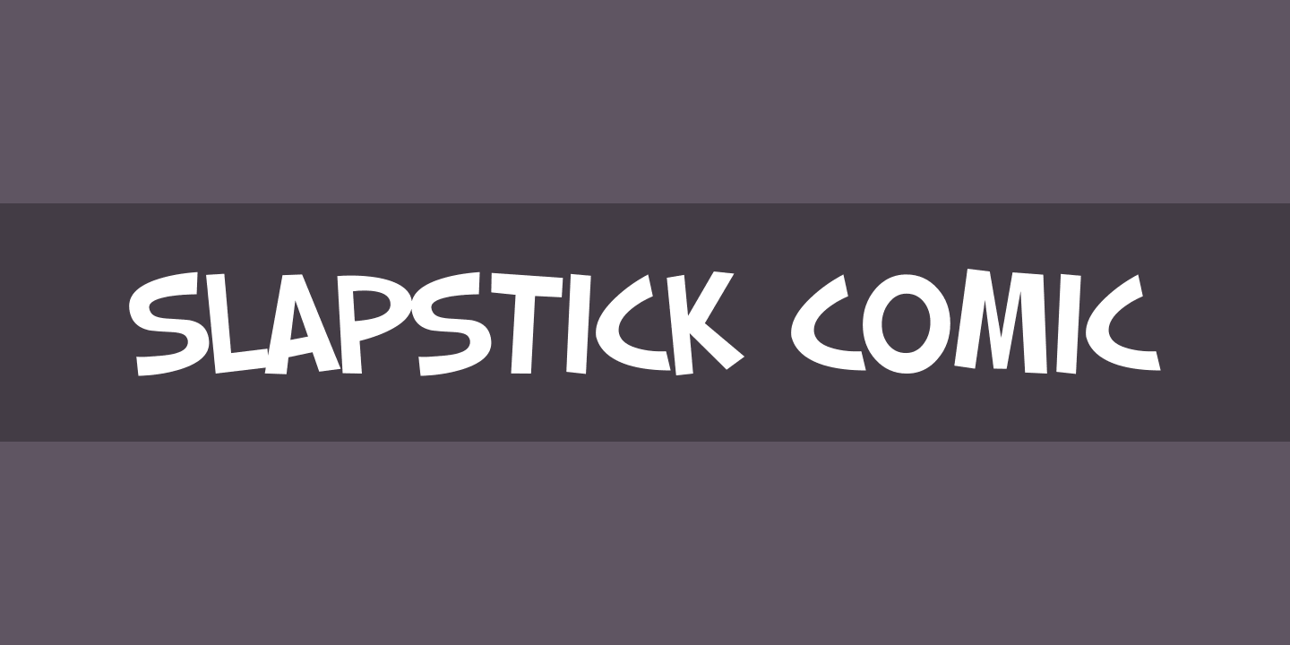 Slapstick Comic Font preview